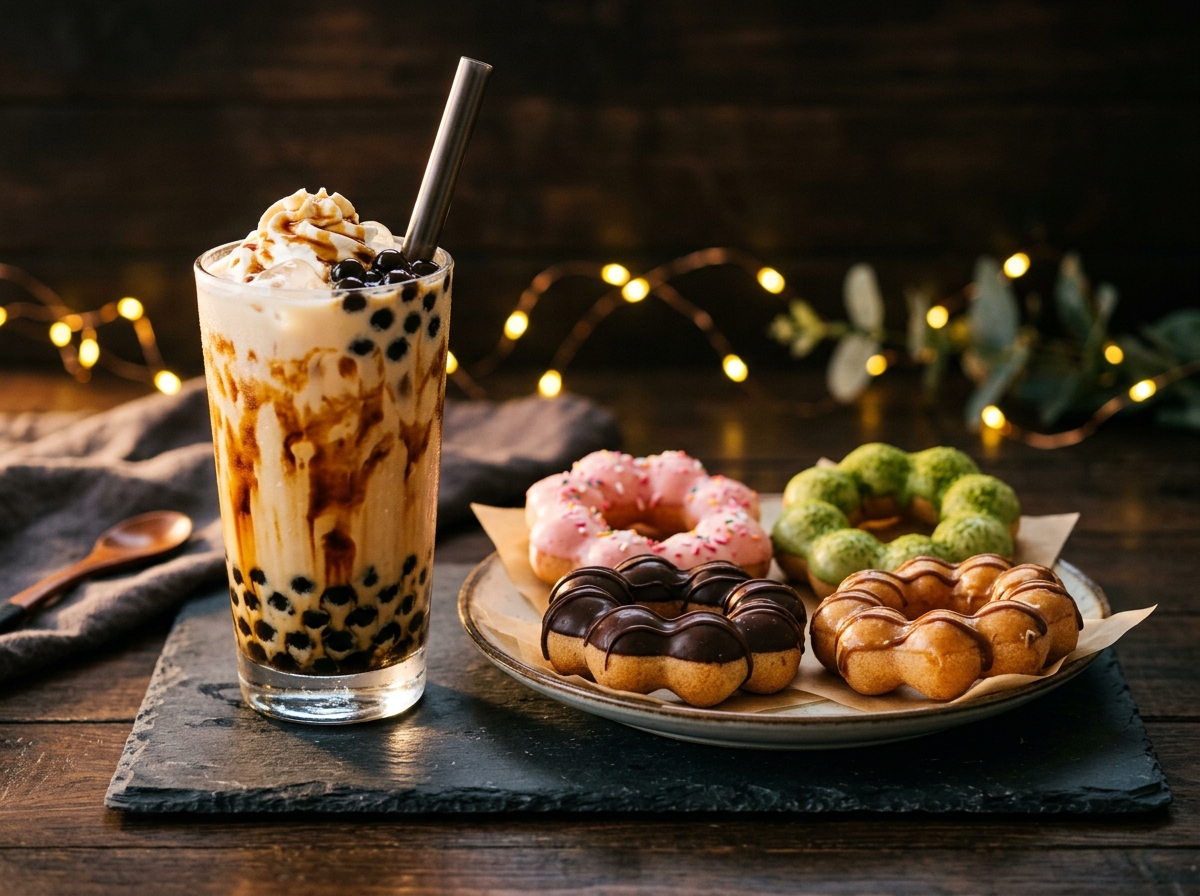 Tiger Boba & Mochi Donuts
